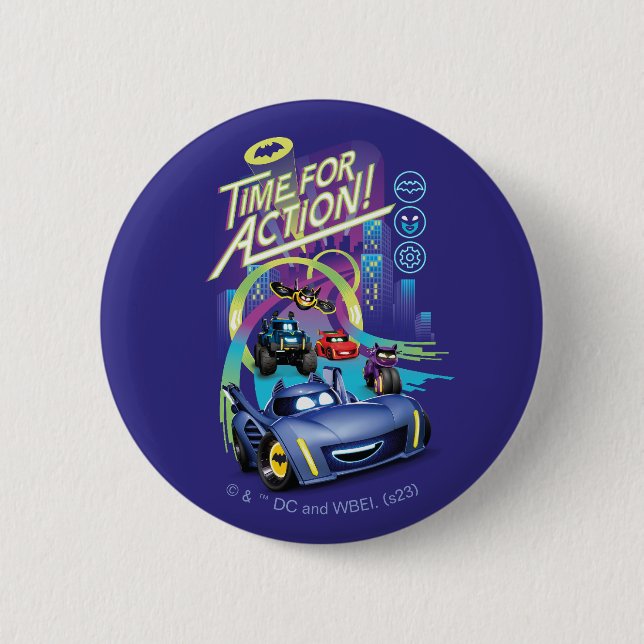 Batwheels™ - Time for Action 2 Inch Round Button (Front)
