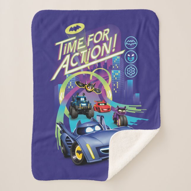 Batwheels™ - Time for Action Sherpa Blanket (Front)