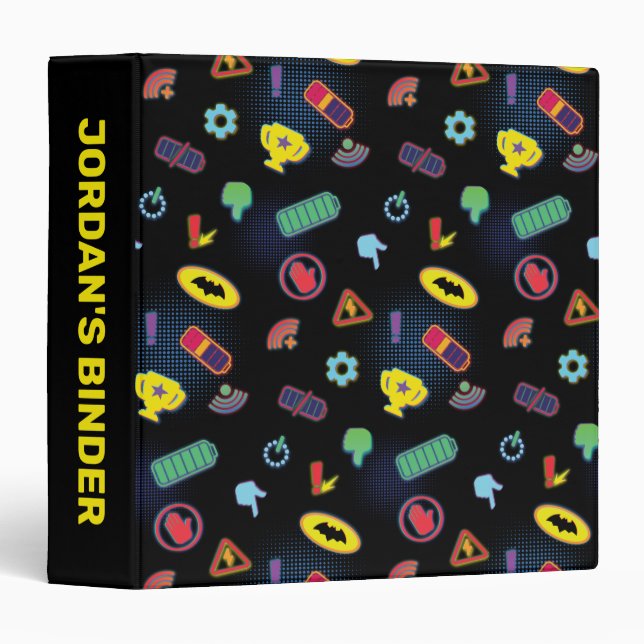 Batwheels™ Vehicle Icon Pattern Binder (Front/Spine)