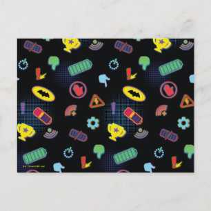 Batwheels™ Vehicle Icon Pattern Postcard