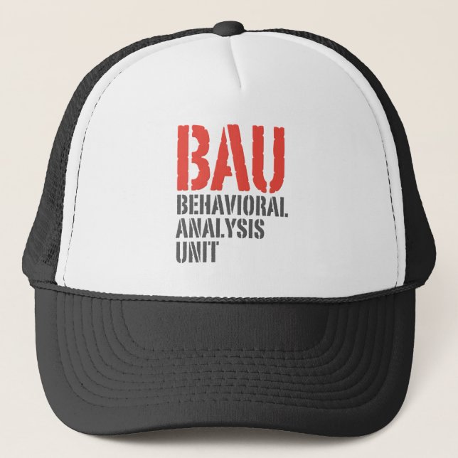 BAU Behavioural Analysis Units Trucker Hat (Front)