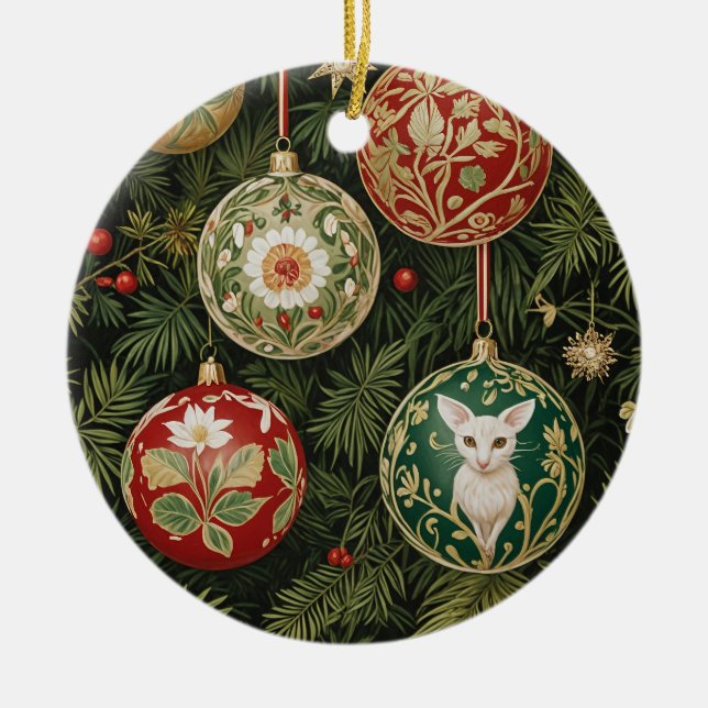 Bauble Brilliance Ceramic Ornament (Front)