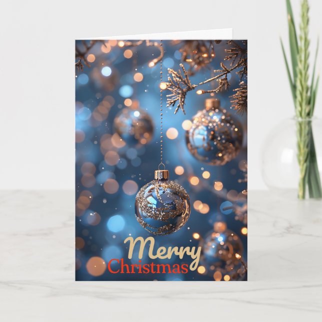 Bauble Christmas Card (Front)