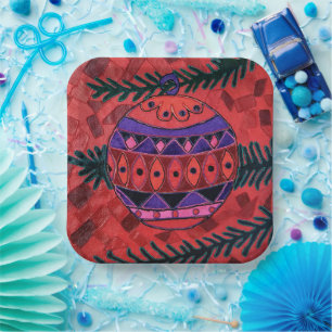 Bauble Paper Plate
