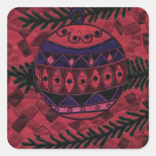 Bauble Square Sticker