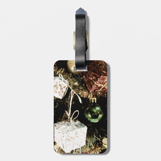 Baubles Luggage Tag (Back Vertical)