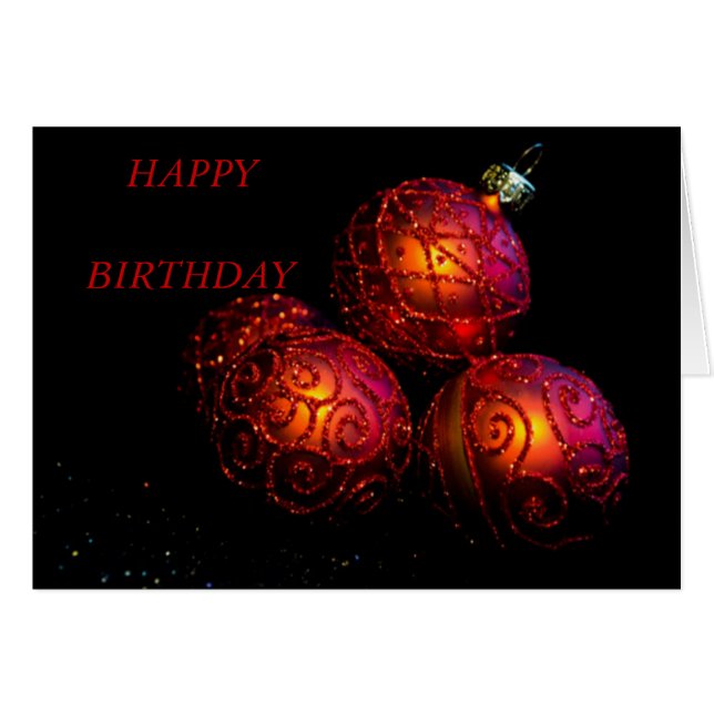 Baubles rouges festifs (Devant horizontal)