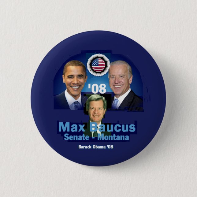 BAUCUS MT Button (Front)