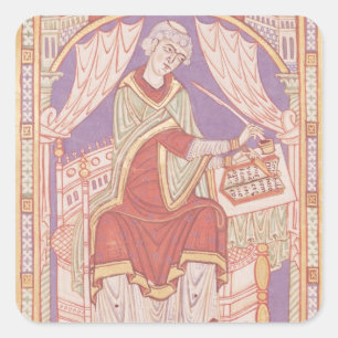 Baudemond Writing Square Sticker