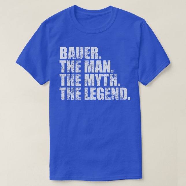 BauerBauer Family name Bauer last Name Bauer Surna T-Shirt (Design Front)