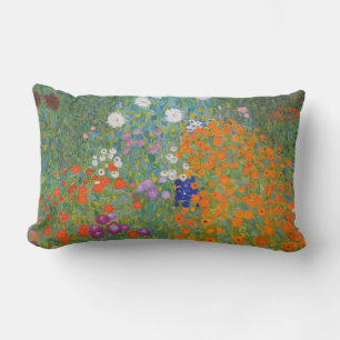 Bauerngarten - Gustav Klimt Lumbar Pillow