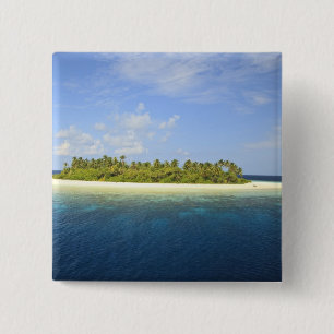 Baughagello Island, South Huvadhoo Atoll, 3 2 Inch Square Button