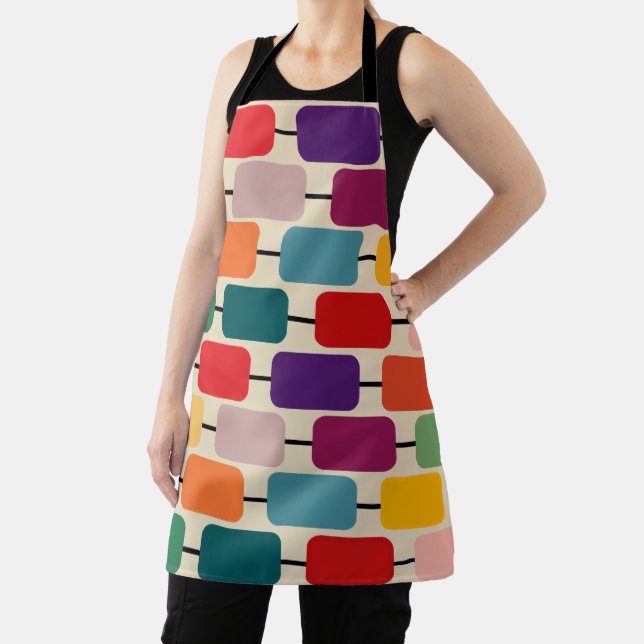 Bauhaus Abacus All-Over Print Apron (Insitu)