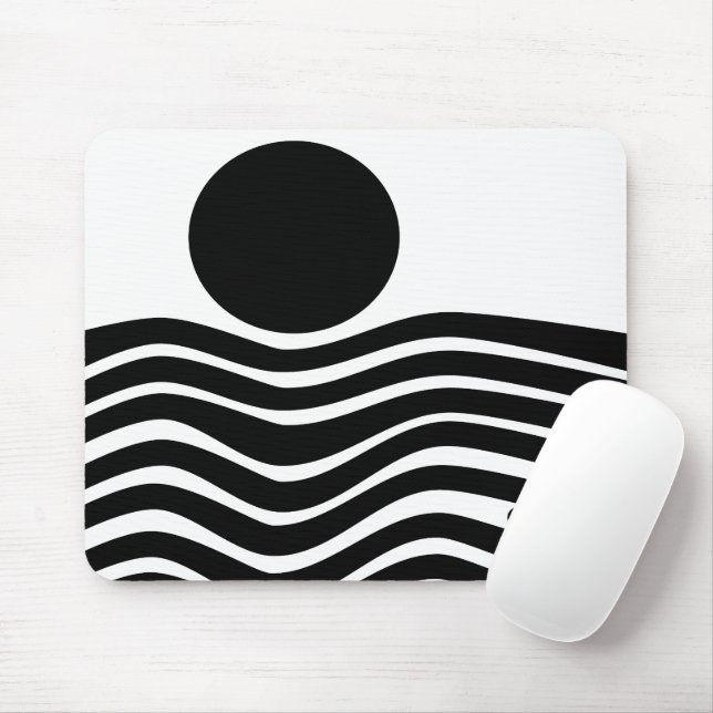 Bauhaus Abstract Mouse Pad (With Mouse)