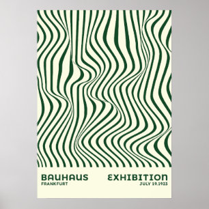 Bauhaus Abstract Wave Wall Art, for home decor