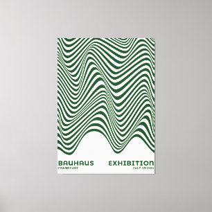 Bauhaus Abstract Wave Wall Art, for home decor