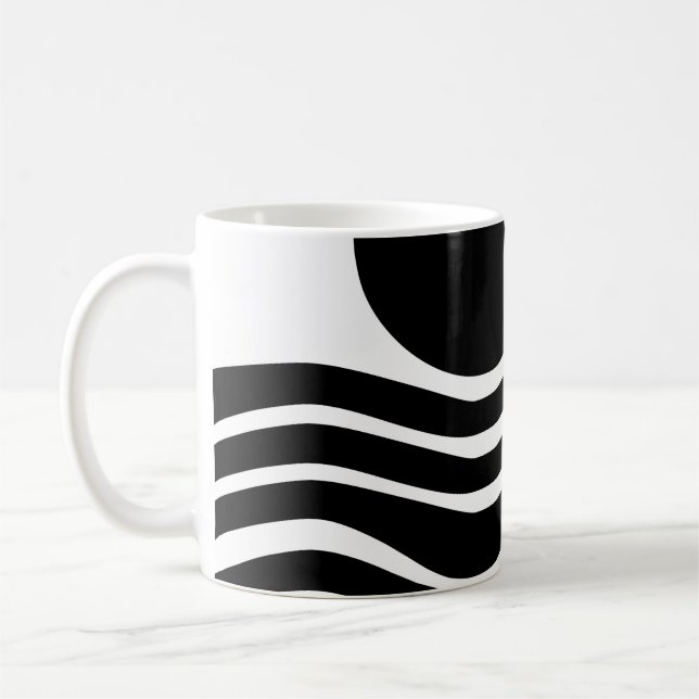 Bauhaus Abstrait café Mug (Gauche)