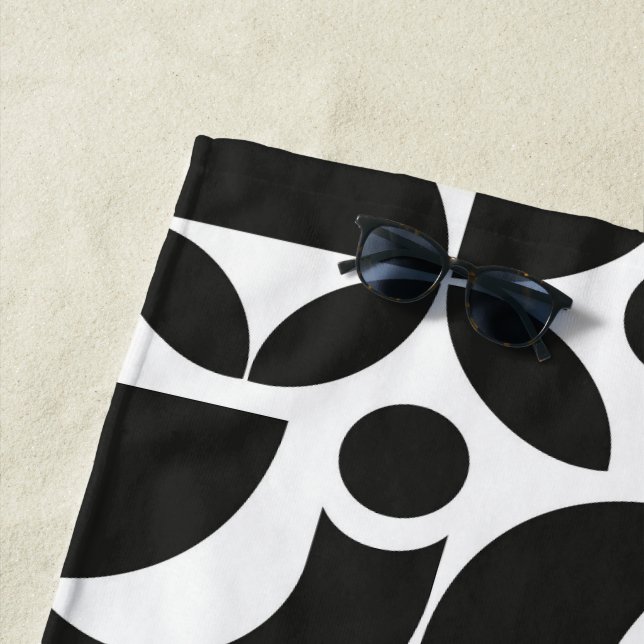 Bauhaus Art 4 Beach Towel (In Situ)