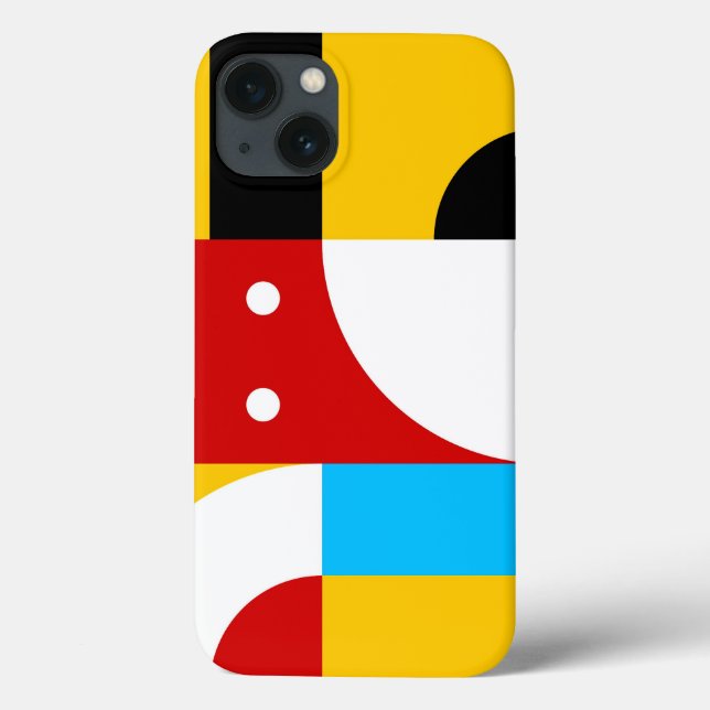 Bauhaus Art Inspired Patten Phone Case (Back)