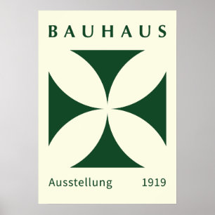 Bauhaus Ausstellung 1919 Geometric, home decor