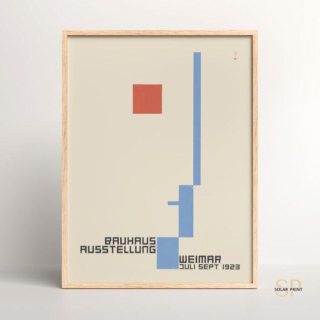 Bauhaus Ausstellung Weimar 1923 Affiche affiche (Créateur téléchargé)