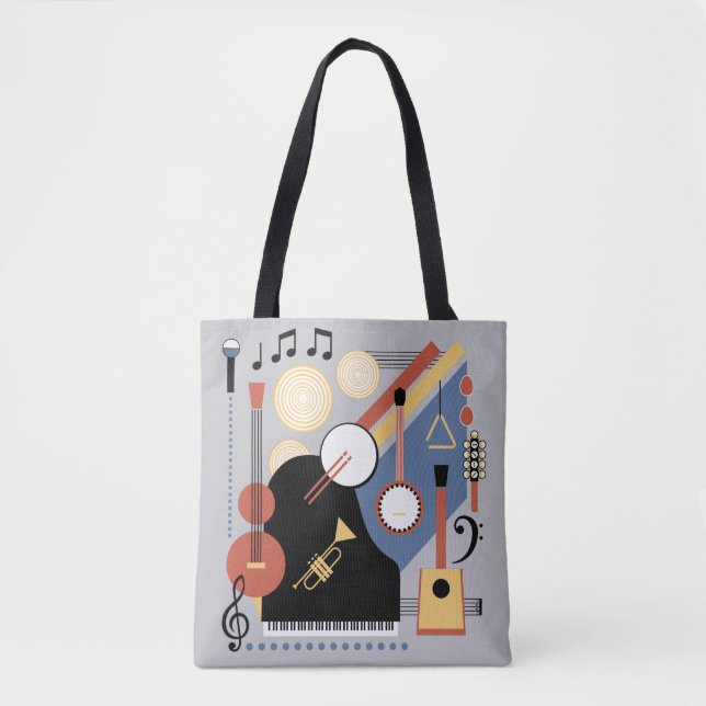Bauhaus Band Monogram Music Sac fourre-tout (Devant)