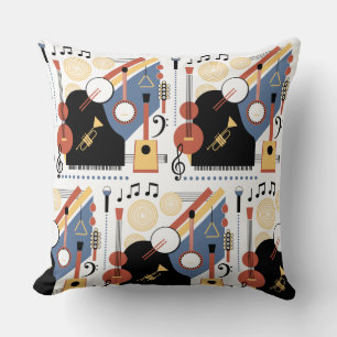 Bauhaus Band Throw Pillow
