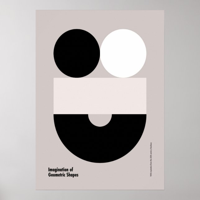 bauhaus, bauhaus design, modern design, geometric  poster (Front)