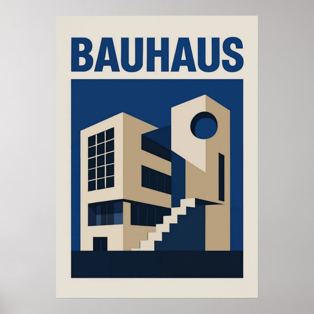 bauhaus, bauhaus design, modern design, geometric  poster (Front)