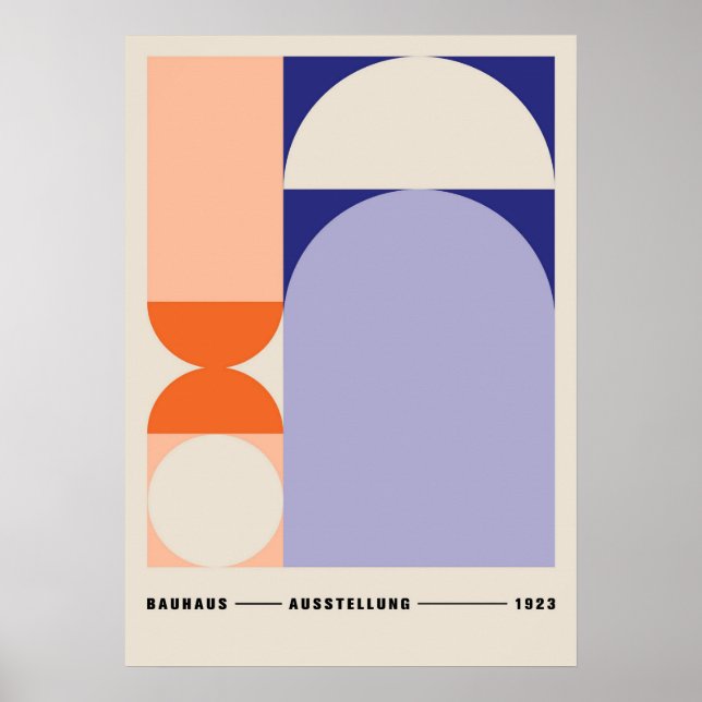 bauhaus, bauhaus design, modern design, geometric  poster (Front)