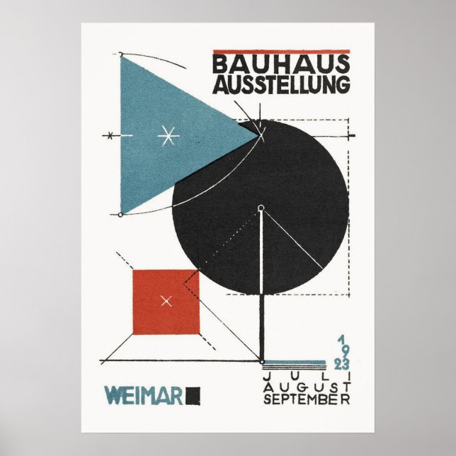 bauhaus, bauhaus design, modern design, geometric  poster (Front)