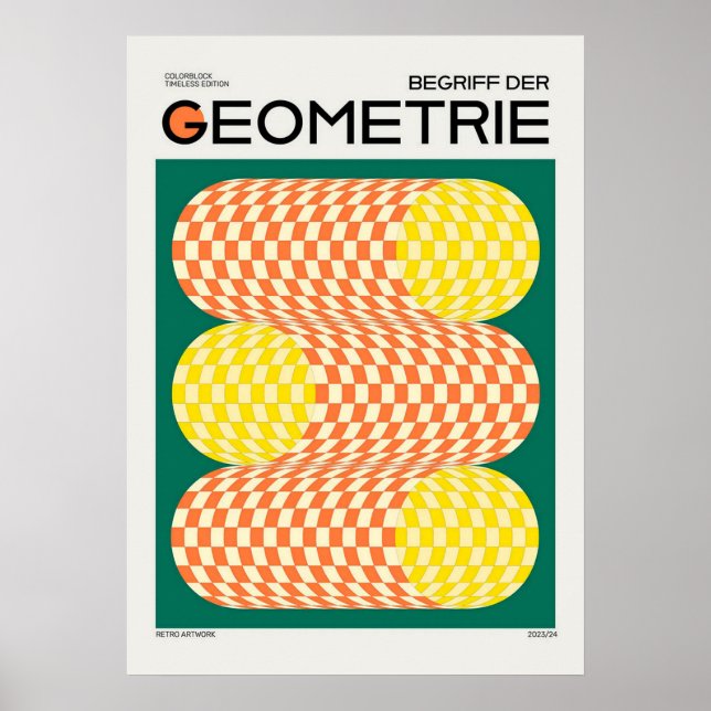 bauhaus, bauhaus design, modern design, geometric  poster (Front)