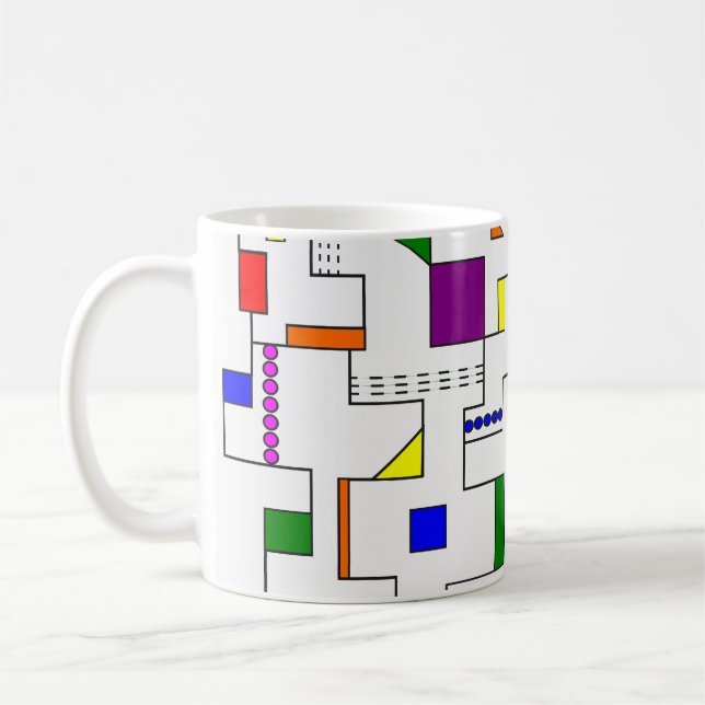 Bauhaus Circuits  Coffee Mug (Left)