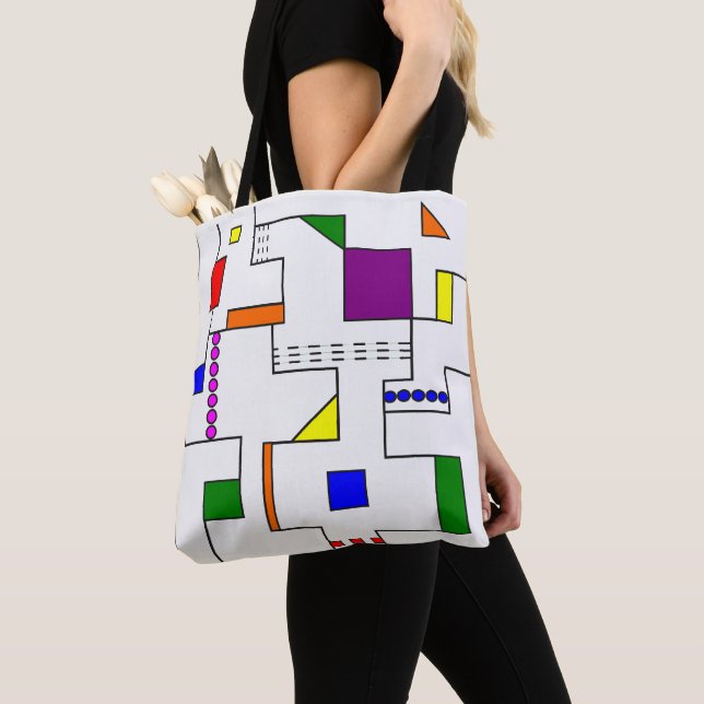 Bauhaus Circuits  Tote Bag (Close Up)