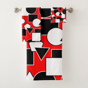 Bauhaus Collage  Bath Towel Set
