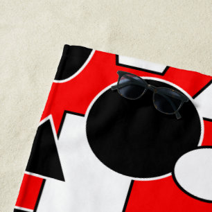 Bauhaus Collage Beach Towel