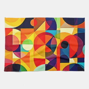 Bauhaus Colour Geometry Design Kitchen Towel