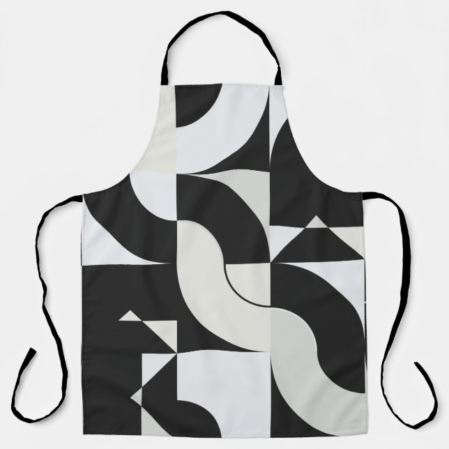 Bauhaus composition artwork made with abstract ele apron (Front)