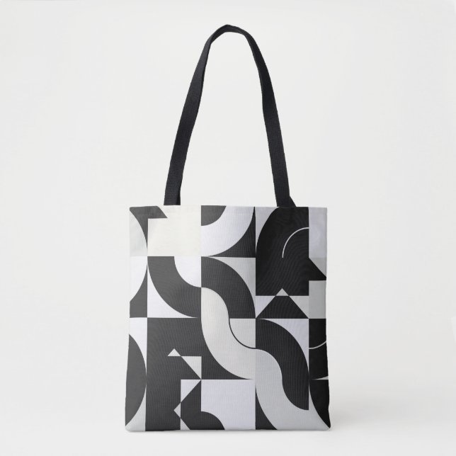 Bauhaus composition artwork made with abstract ele tote bag (Front)