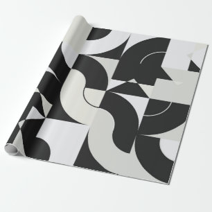 Bauhaus composition artwork made with abstract ele wrapping paper