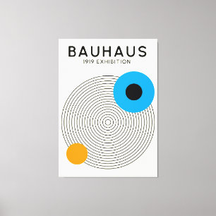 Bauhaus Concentric Circles Modern Art Print