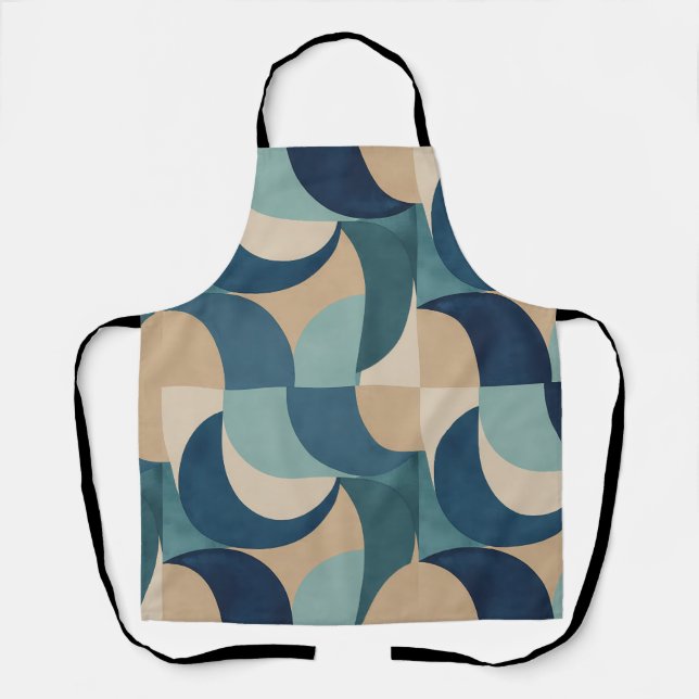 Bauhaus Curve Rhythm Apron (Front)