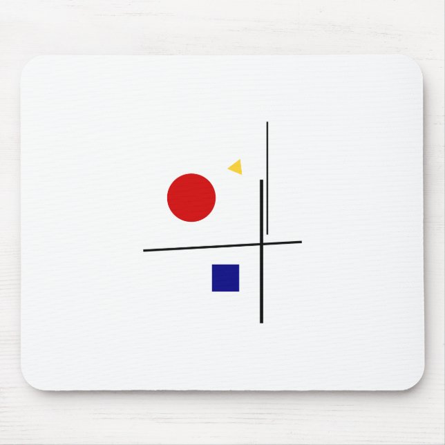 Bauhaus Design Geometric Art Mouse Pad (Front)
