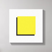 Bauhaus Design Geometric Art Yellow Square