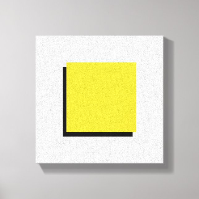 Bauhaus Design Geometric Art Yellow Square Canvas Print (Front)