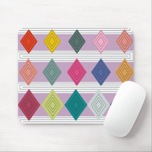 Bauhaus Diamond Quilt Mouse Pad