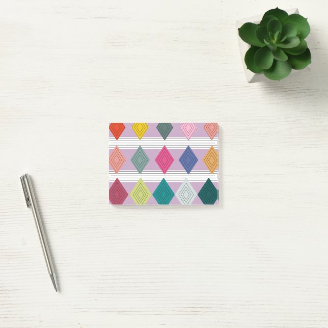 Bauhaus Diamond Quilt  Post-it Notes (Office)