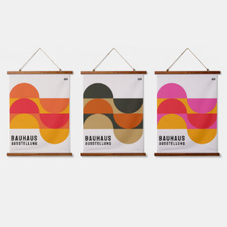 Bauhaus Exhibition 1919 Set  Hanging Tapestry