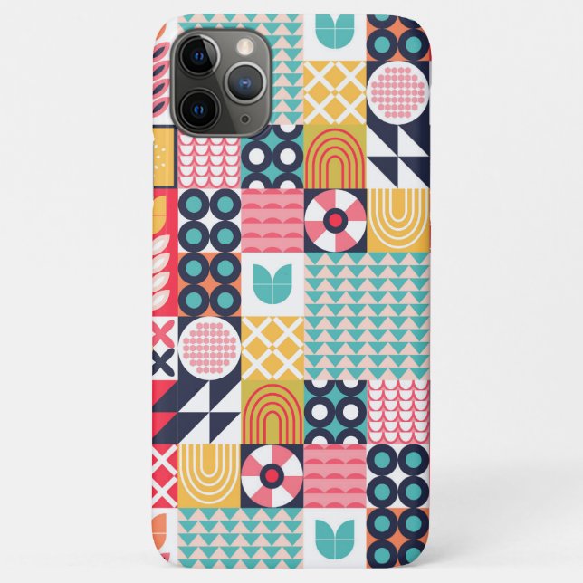 Bauhaus Floral Géométrique iPhone / coque ipad (Dos)