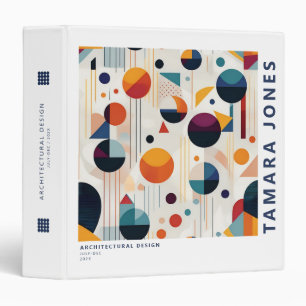 Bauhaus Geometric Abstract Pattern#5 ID1068 Binder